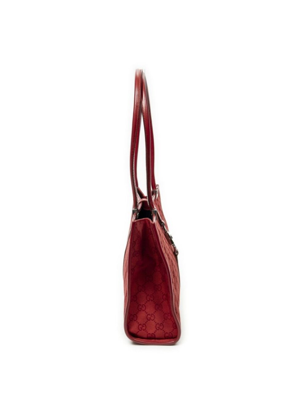 Gucci Square Jackie Tote Red GG Canvas - Picture 14 of 15